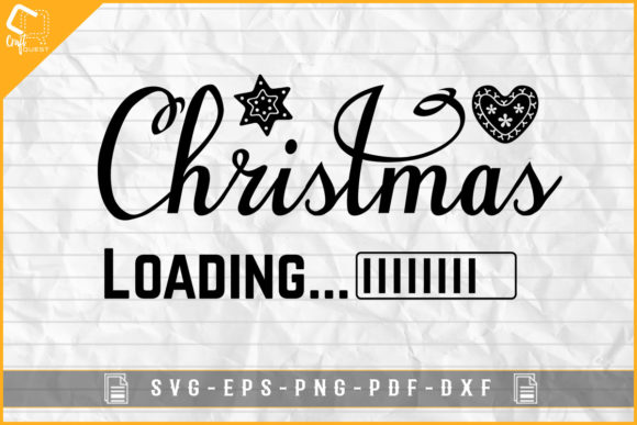 Christmas Loading Funny Christmas Design for Graphics and Crafts