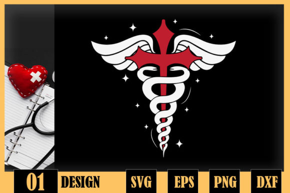Health Care Stethoscope Heart Nurse Graphics for Crafts