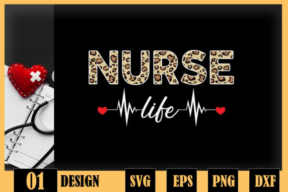 Nurse Life Leopard Registered CNA Graphics for Crafts